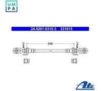 ATE 24.5201-0310.3 Brake hose