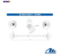 ATE 24.5201-0342.3 Brake hose
