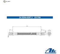 ATE 24.5204-0297.3 Brake hose
