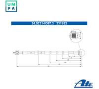 ATE 24.5231-0367.3 Brake hose