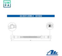 ATE 24.5231-0390.3 Brake hose