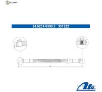 ATE 24.5231-0390.3 Brake hose