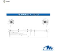 ATE 24.5237-0341.3 Brake hose
