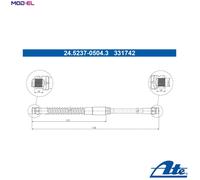 ATE 24.5237-0504.3 Brake hose