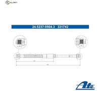 ATE 24.5237-0504.3 Brake hose