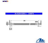 ATE 24.5238-0255.3 Brake hose