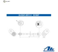 ATE 24.5241-0511.3 Brake hose