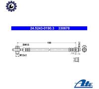 BRAKE HOSE 24.5243-0190.3 FOR VW BGW/BHW 2.0L ASU/AUZ/AZM/ALT 2.0L AWT 1.8L 4cyl