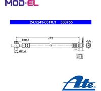 BRAKE HOSE FOR AUDI VW A6 4B2 C5 AKN AFB ASN BDV ARE BES AZA AJK AGE ASG ARS ATE