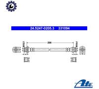 ATE 24.5247-0205.3 Brake hose