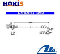 BRAKE HOSE FOR TOYOTA COROLLA SALOON E12 1ZZ FE 1NZ FE 1CD FTV 4ZZ FE 3ZZ FE ATE