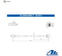 ATE 24.5265-0550.3 Brake hose