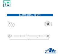 ATE 24.5265-0556.3 Brake hose