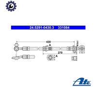 ATE 24.5291-0430.3 Brake hose