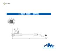 BRAKE HOSE 24.5296-0255.3 FOR HYUNDAI D3FA 1.1L 3cyl i20 IG4LA 1.2L D4FC 1.4L