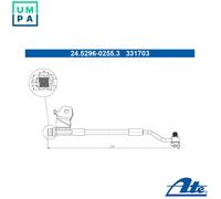 ATE 24.5296-0255.3 Brake hose