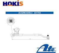 BRAKE HOSE 24.5296-0255.3 FOR HYUNDAI i20I G4LA 1.2L D4FB 1.6L D4FC/G4FA 1.4L