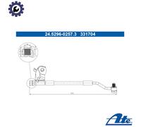 ATE 24.5296-0257.3 Brake hose