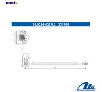 ATE 24.5296-0275.3 Brake hose