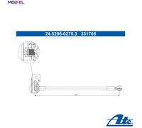 ATE 24.5296-0275.3 Brake hose