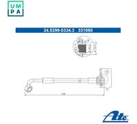 ATE 24.5298-0334.3 Brake hose