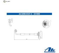 BRAKE HOSE 24.5298-0337.3 FOR HYUNDAI B3LA/G3LA 1.0L 3cyl i10 IIG4LA 1.2L 4cyl