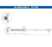 BRAKE HOSE 24.5298-0493.3 ATE