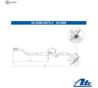 ATE 24.5298-0573.3 Brake hose