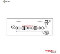 BRAKE HOSE 4110071 FOR SUZUKI GRAND/VITARA/XL-7/NOMADE/ESCUDO X-90 SIDEKICK 1.9L