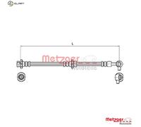 METZGER 4110131 Brake hose