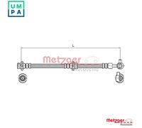 METZGER 4110132 Brake hose