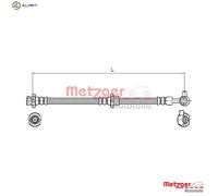METZGER 4110132 Brake hose