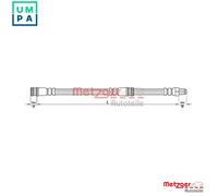 METZGER 4110266 Brake hose
