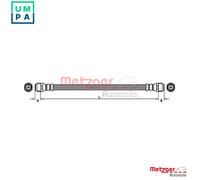 METZGER 4110360 Brake hose