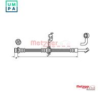 METZGER 4110452 Brake hose