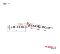 Original METZGER Brake Hose 4110709 For Mazda