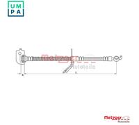 BRAKE HOSE 4110736 FOR KIA CEE'D/PRO/Hatchback/SW FORTE/II/CERATO/GEO K3 1.4L