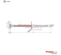 METZGER 4110736 Brake hose
