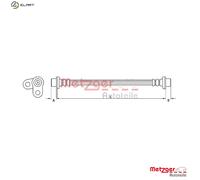 METZGER 4110746 Brake hose