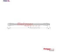 METZGER 4110754 Brake hose