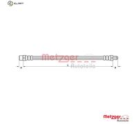 METZGER 4110754 Brake hose