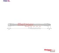 METZGER 4110754 Brake hose