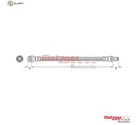 BRAKE HOSE 4110796 FOR FORD MONDEO/IV/Turnier S-MAX GALAXY VOLVO S80/II XC70