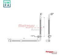 BRAKE HOSE 4110879 FOR MAZDA 6/combi-coupe/Sport/Kombi/Hatchback ATENZA 1.8L 6