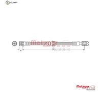 METZGER 4110881 Brake hose