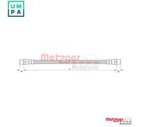 BRAKE HOSE 4110899 FOR MERCEDES-BENZ OM612.966/965 2.7L 5cyl G-CLASS 3.0L 6cyl