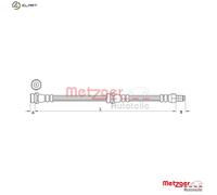 BRAKE HOSE 4111034 FOR MAZDA YF 2.0L L3-VE 2.3L 4cyl TRIBUTEAJ 3.0L 6cyl TRIBUTE