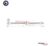 METZGER 4111034 Brake hose