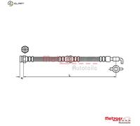 BRAKE HOSE 4111037 FOR MAZDA PROCEED/DRIFTER B-SERIE/SUV/BRAVO/Pickup BOUNTY
