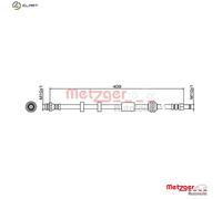 METZGER 4111468 Brake hose